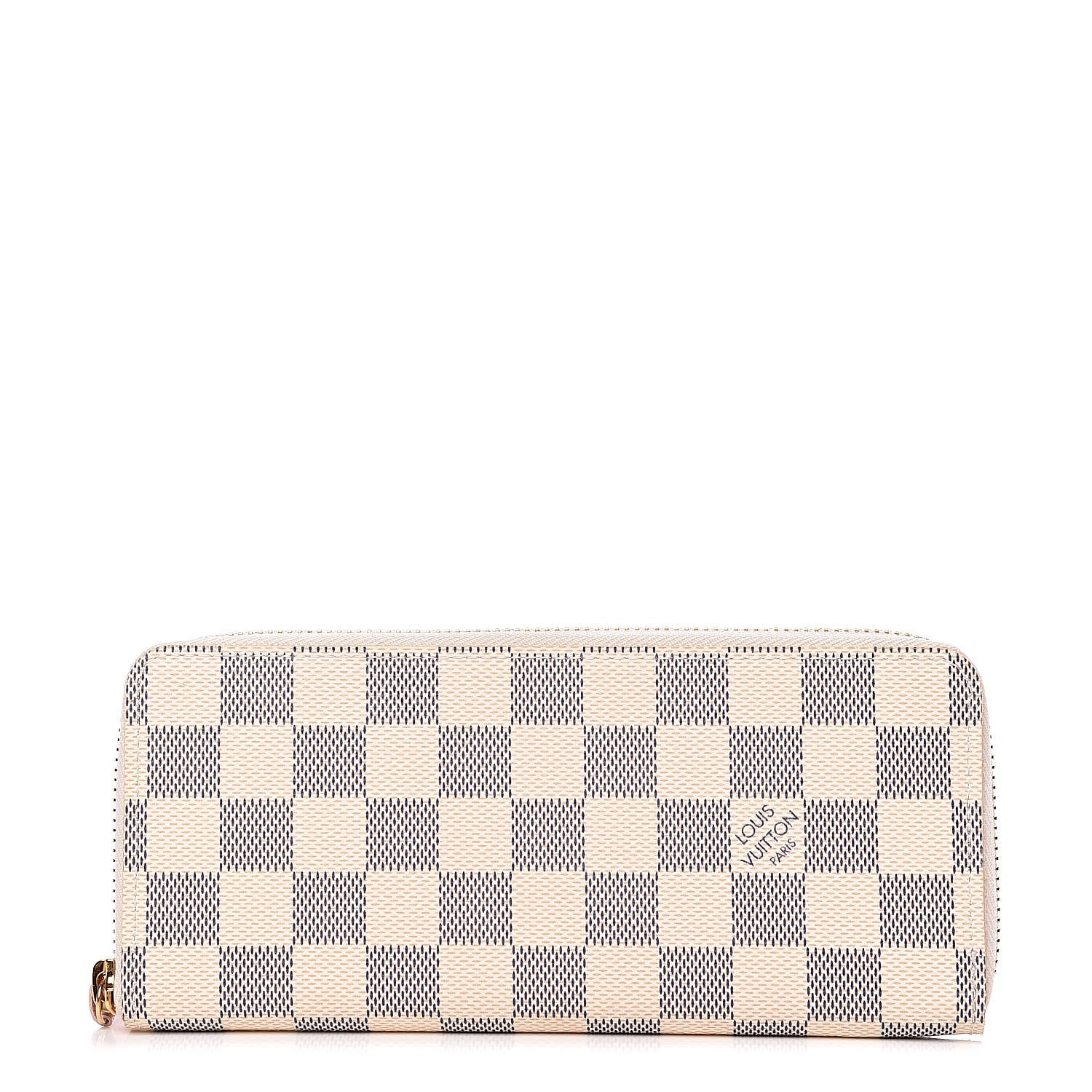 Louis Vuitton Damier Azur Clemence Wallet Rose Ballerine 1 of 9