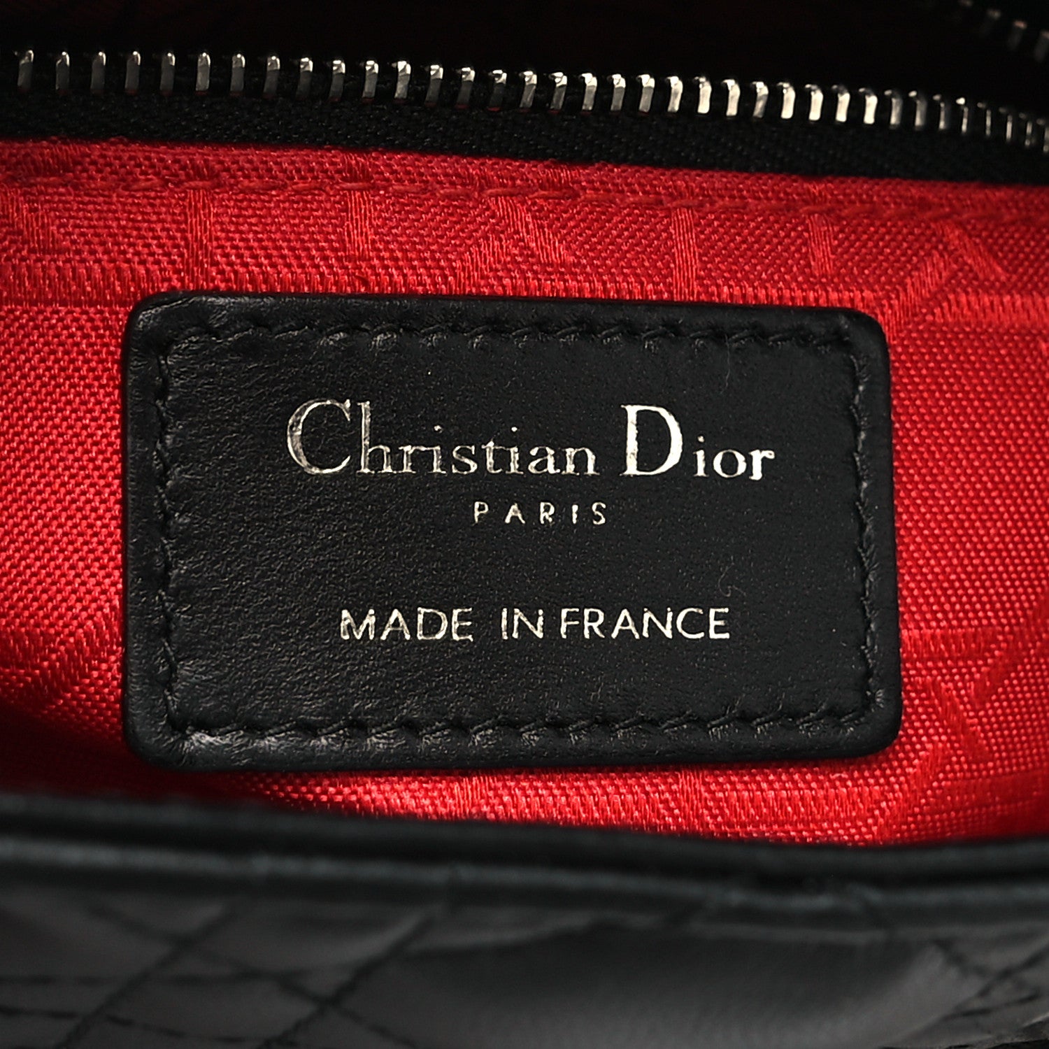Christian Dior Lambskin Cannage Mini Lady Dior Black 6 of 12