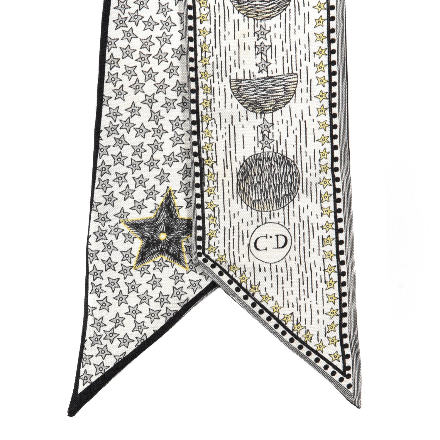 Christian Dior Silk La Lune Mitzah Scarf 2 of 3