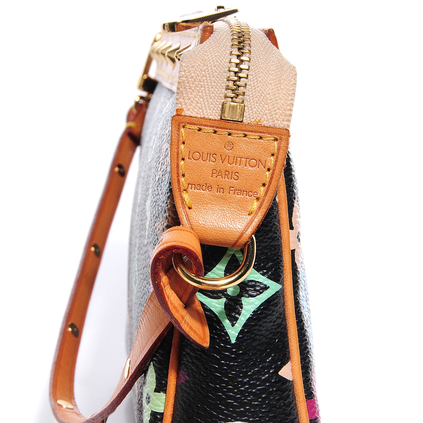 Monogram Multicolor Pochette Accessories Black
