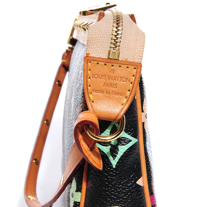 Louis Vuitton Monogram Multicolor Pochette Accessories Black 7 of 8