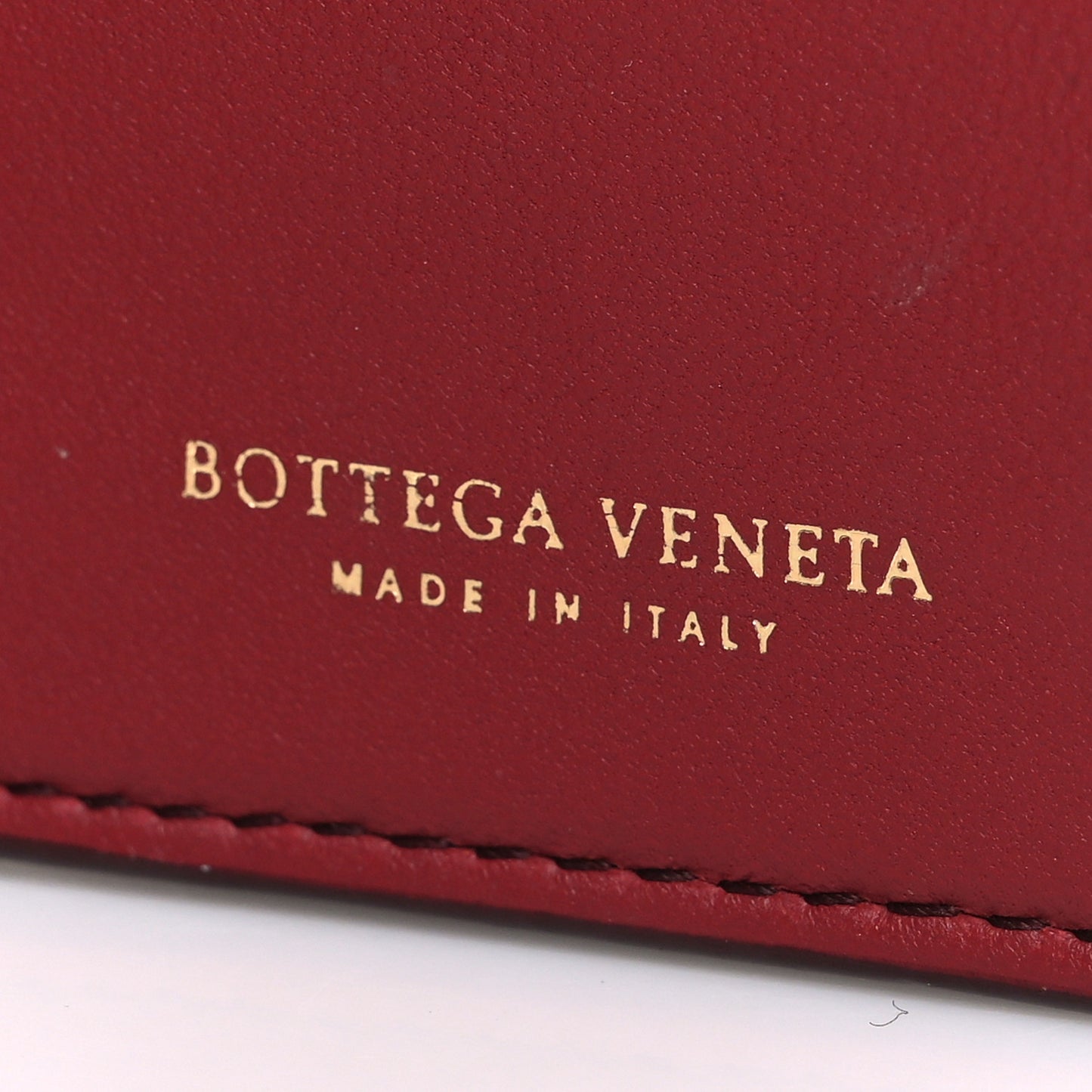Nappa Intrecciato Continental Wallet Dark Red