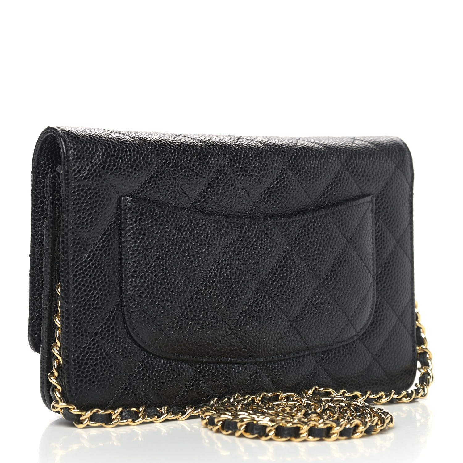 Chanel Caviar Quilted Wallet On Chain WOC Black 2 of 4