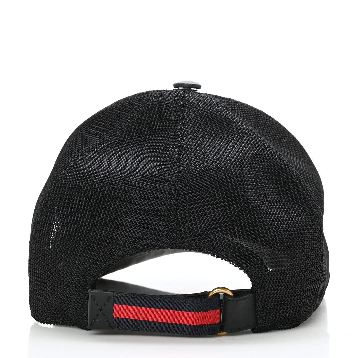 Gucci GG Supreme Monogram Angry Cat Embroidered Baseball Hat S Black 5 of 8