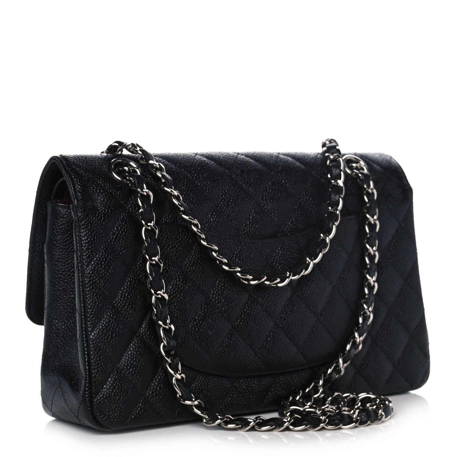 Chanel Caviar Quilted Medium Double Flap Black 3 of 10