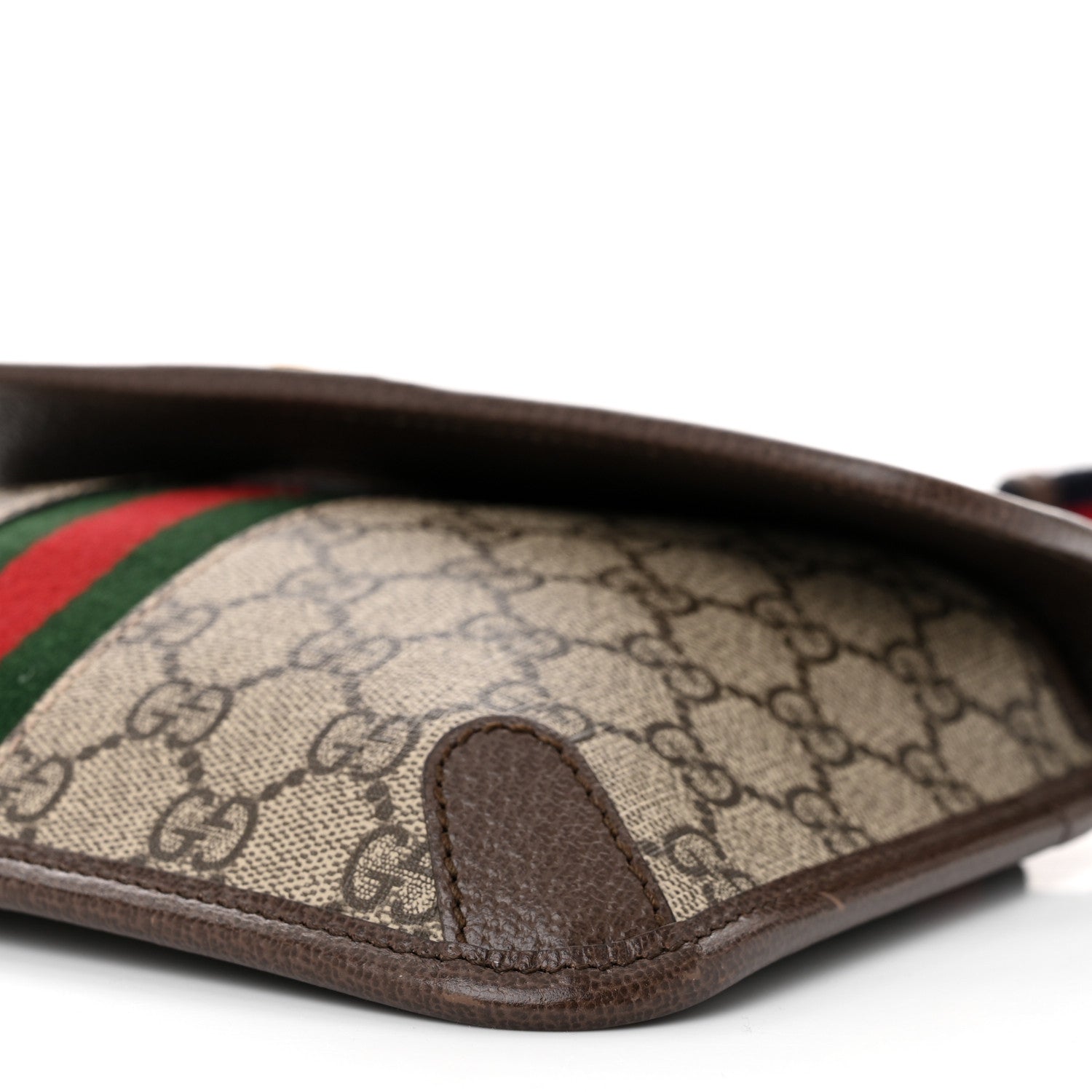 Gucci GG Supreme Monogram Web Small Ophidia Belt Bag Brown 10 of 11