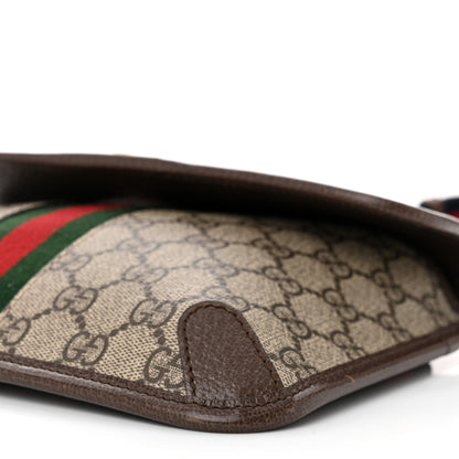 Gucci GG Supreme Monogram Web Small Ophidia Belt Bag Brown 10 of 11
