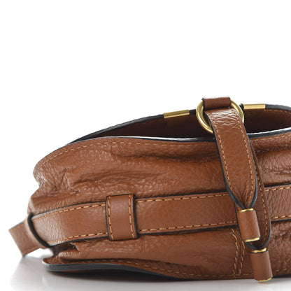 Chloe Calfskin Mini Marcie Round Crossbody Bag Tan 7 of 9