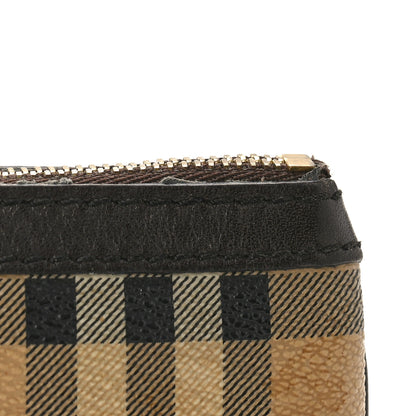 Burberry Haymarket Check Coin Case Wristlet Chocolate 10 of 10