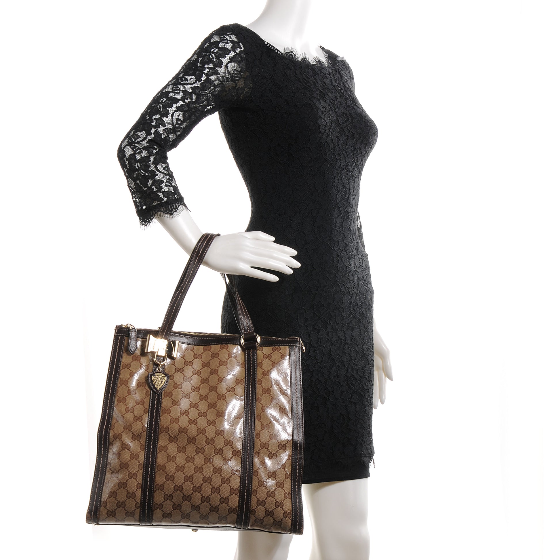 Gucci Crystal Monogram Duchessa Tote 2 of 8