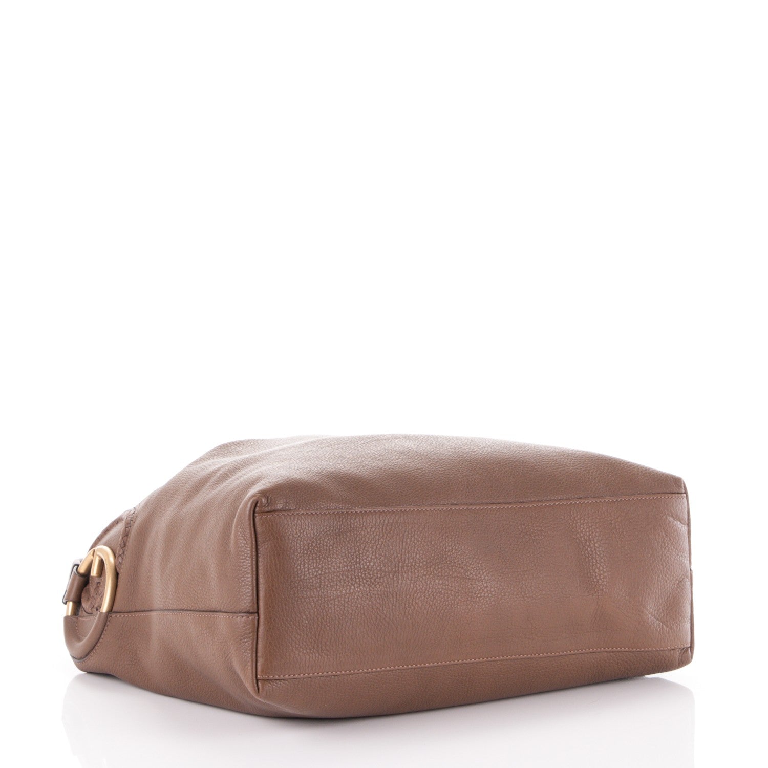 Gucci Pebbled Calfskin Twill Hobo Brown 4 of 7