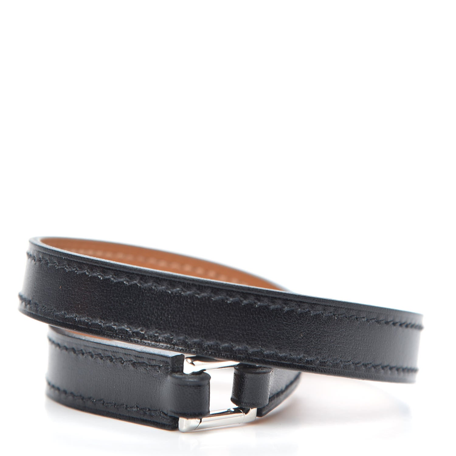 Hermes Box Rivale Double Tour Bracelet S Black 3 of 6