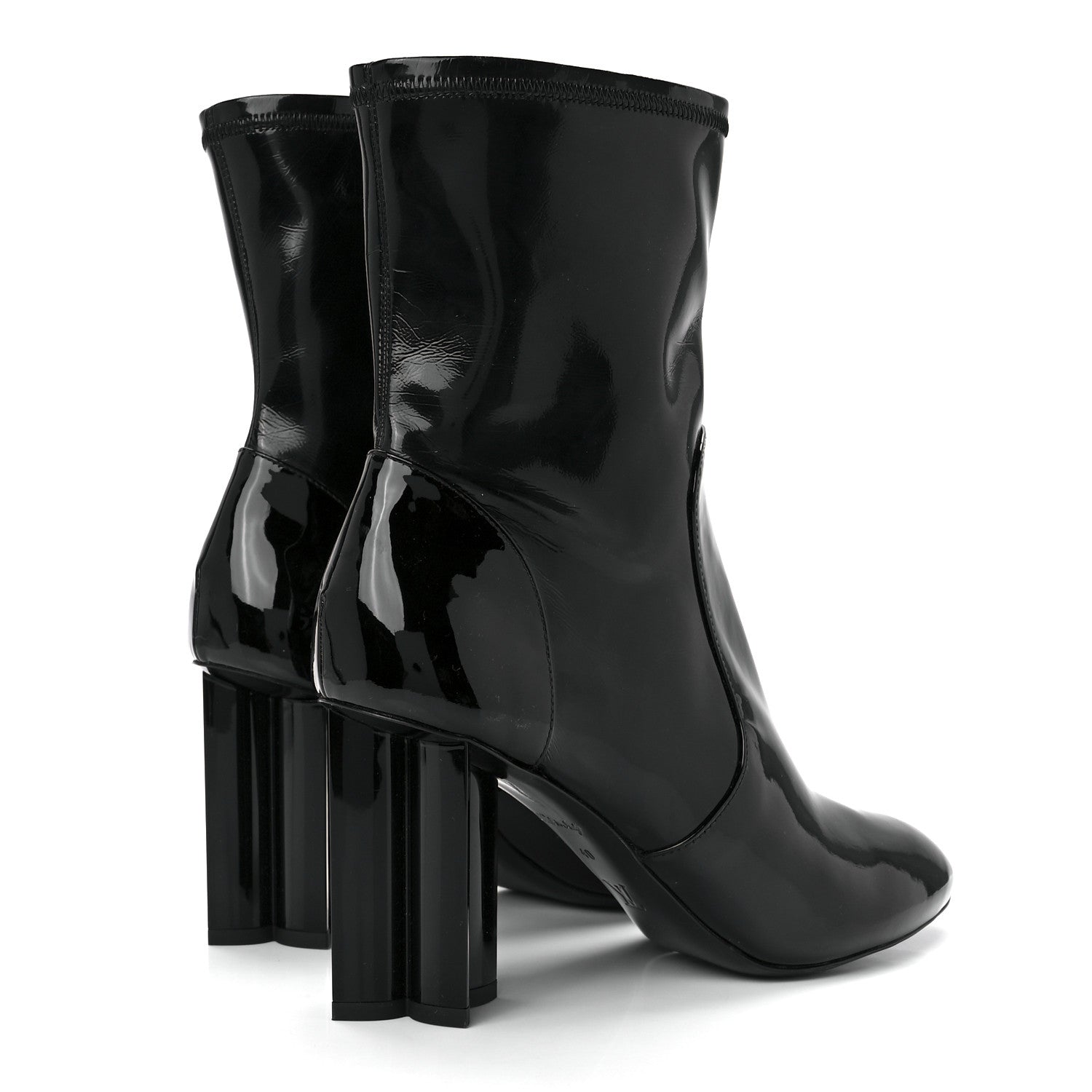 Louis Vuitton Patent Silhouette Ankle Boots 40 Black 4 of 9