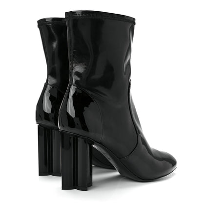 Louis Vuitton Patent Silhouette Ankle Boots 40 Black 4 of 9