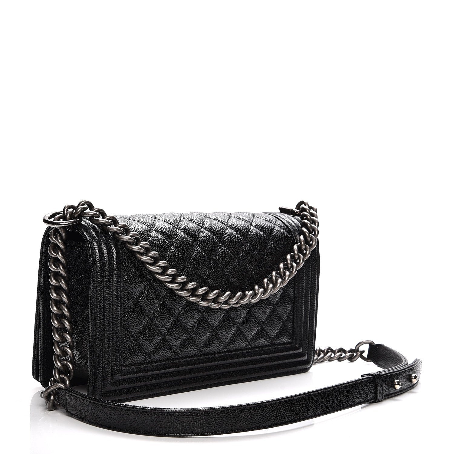 Chanel Caviar Quilted Medium Boy Flap Black 3 of 7