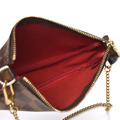 Louis Vuitton Damier Ebene Mini Pochette Accessories 6 of 8