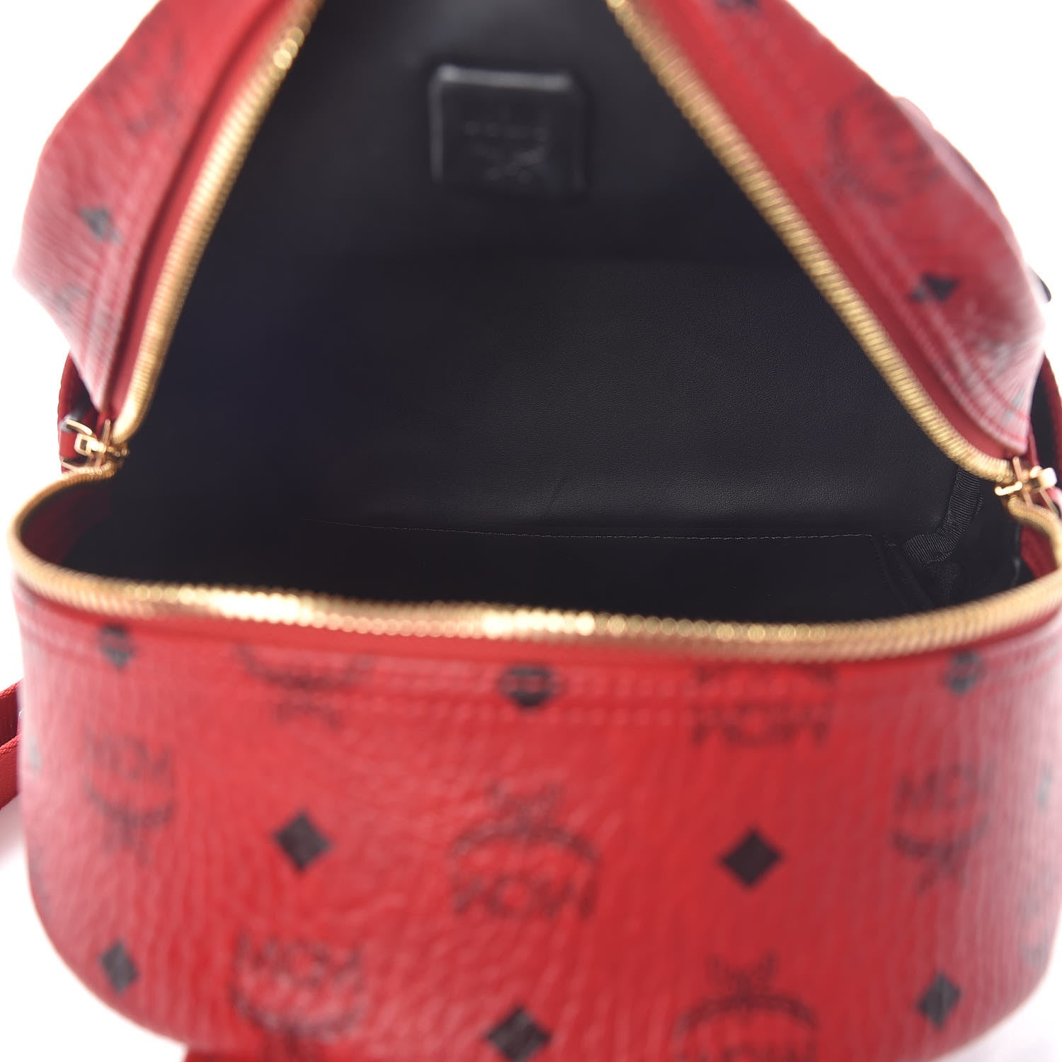 MCM Visetos Small Stark Backpack Red 5 of 12