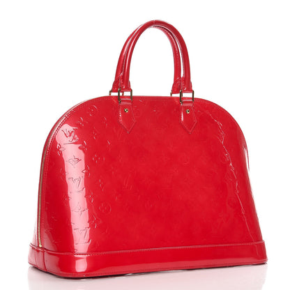 Louis Vuitton Vernis Alma GM Rouge Grenadine 3 of 14