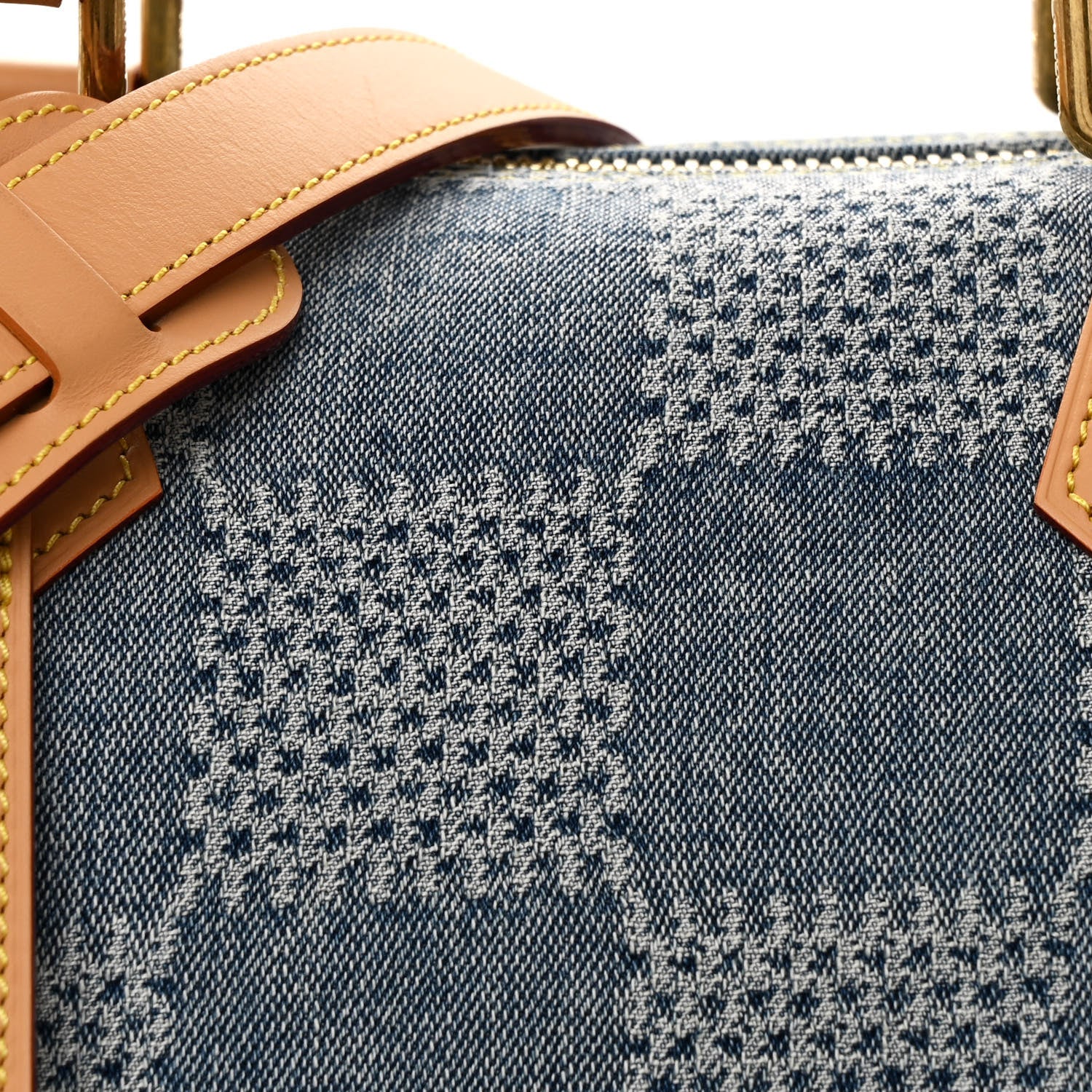 Louis Vuitton Damier Denim 3D Speedy Bandouliere 40 Bleu 7 of 9