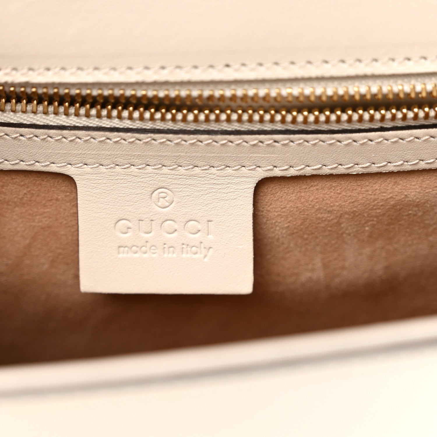 Gucci Calfskin Small Sylvie Shoulder Bag Off White 6 of 13