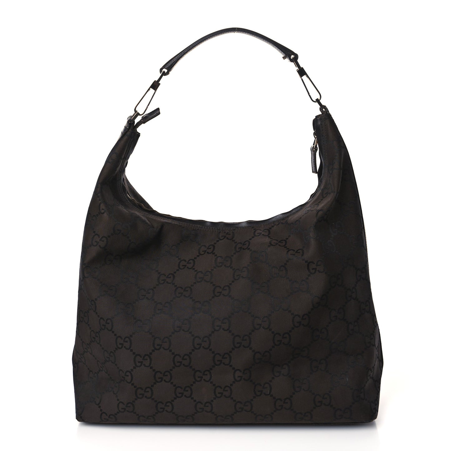 Nylon Monogram Hobo Dark Brown
