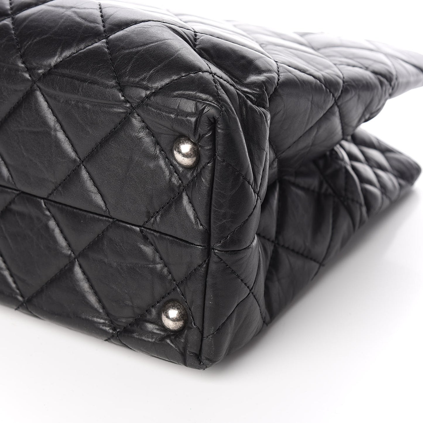 Aged Calfskin Quilted Reissue 2.55 Tote Black