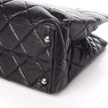 Chanel Aged Calfskin Quilted Reissue 2.55 Tote Black 9 of 11