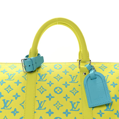 Louis Vuitton Monogram Playground Keepall Bandouliere 50 Lime 5 of 11