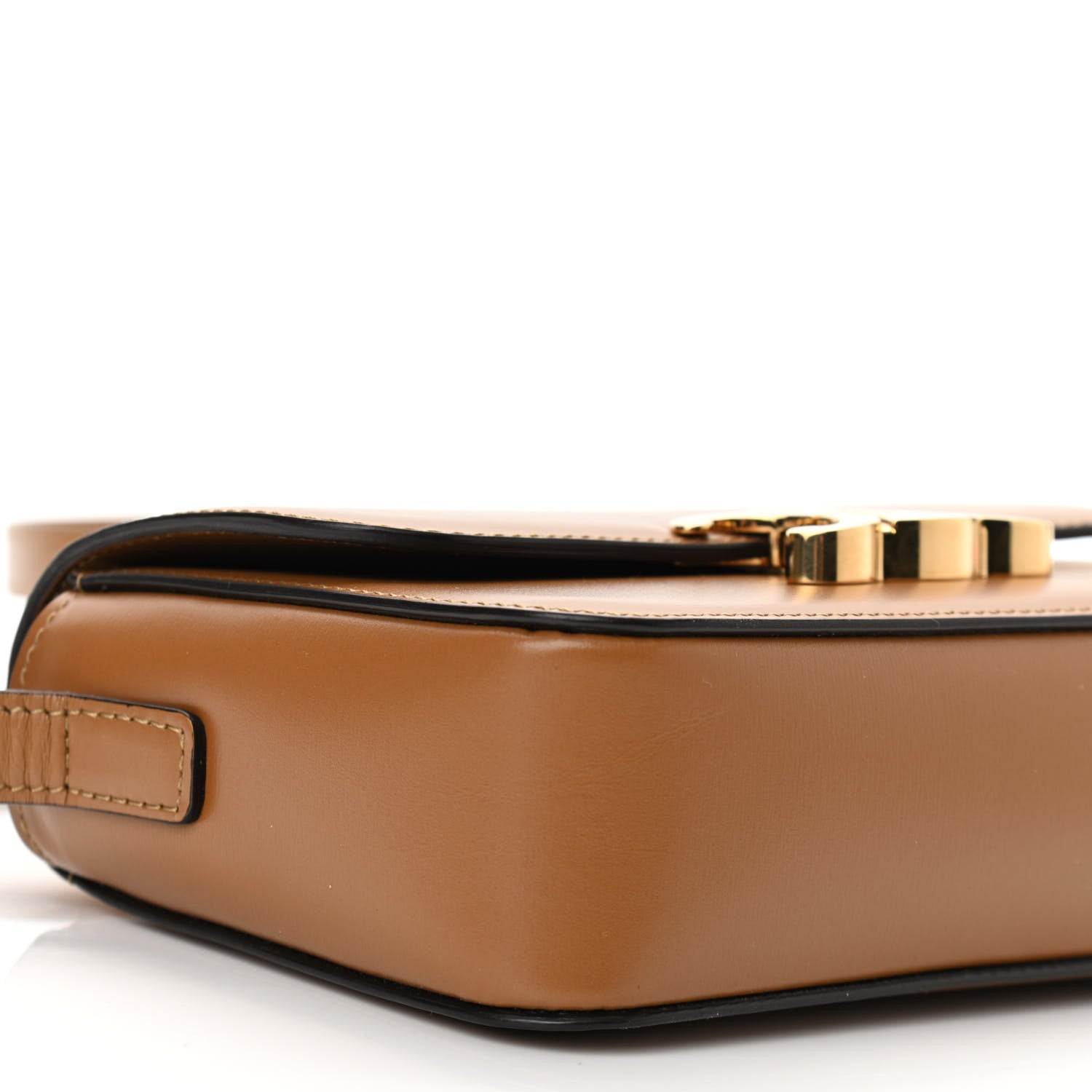 Celine Shiny Calfskin Nano Triomphe Tan 9 of 10