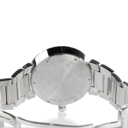 Louis Vuitton Stainless Steel Diamond 28mm Tambour Quartz Watch 6 of 7
