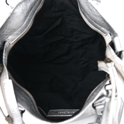Balenciaga Metallic Agneau Classic Hardware Velo Gris Aluminum 5 of 15