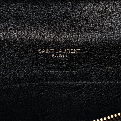Saint Laurent Calfskin Tiny Monogram Cassandre Wallet Black 7 of 12