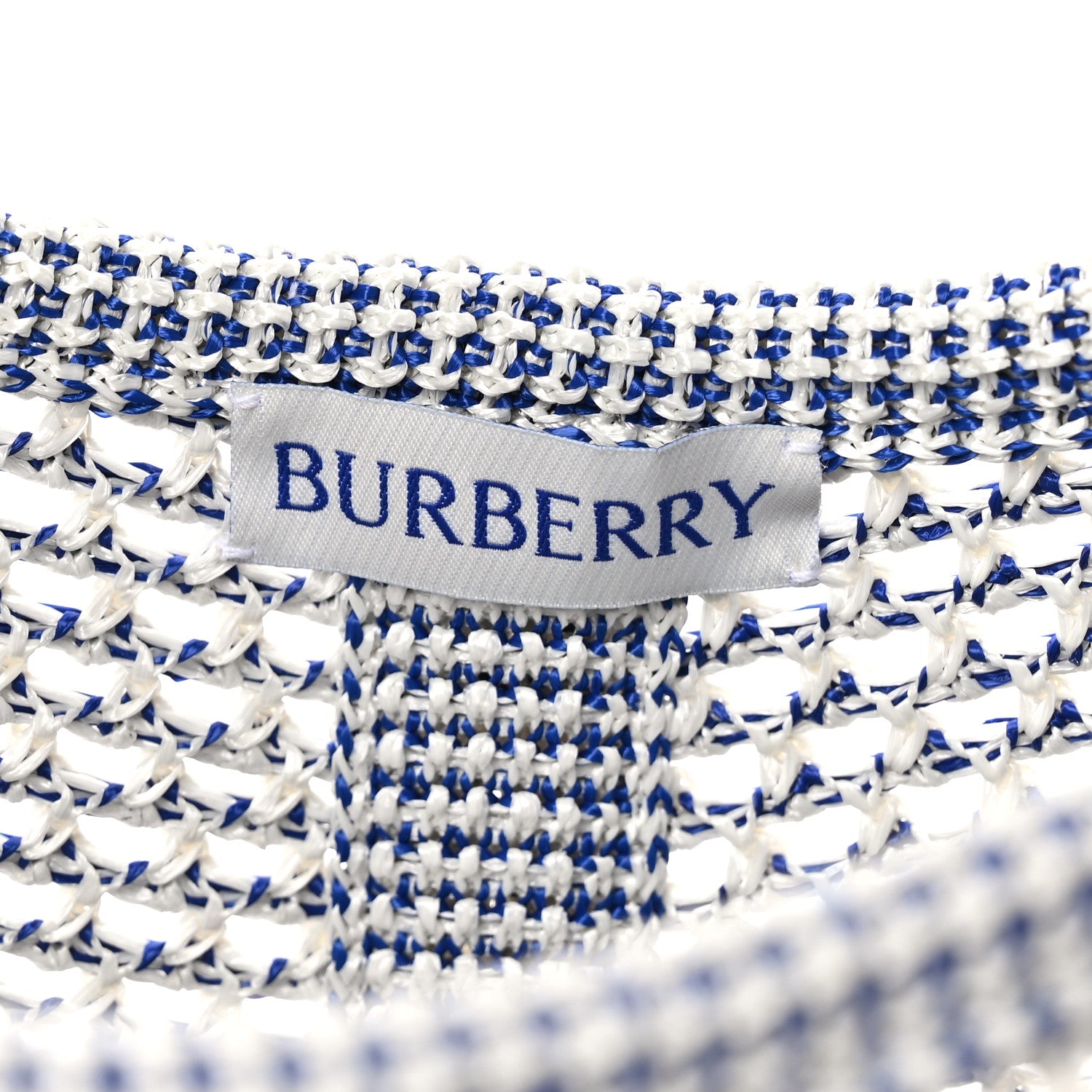 Burberry Viscose Small EKD Crochet Bag White 7 of 10