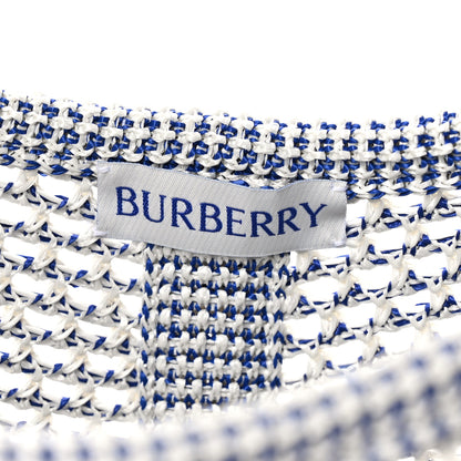 Burberry Viscose Small EKD Crochet Bag White 7 of 10