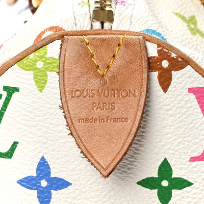 Louis Vuitton Monogram Multicolor Speedy 30 White 6 of 13