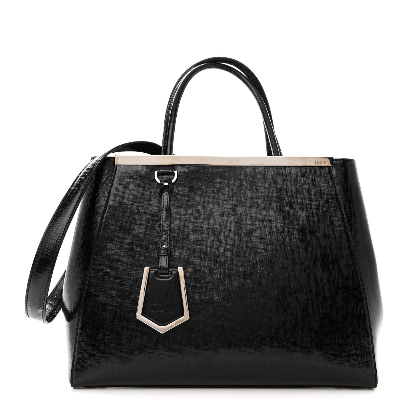 Patent Vitello Elite Regular 2Jours Tote Black