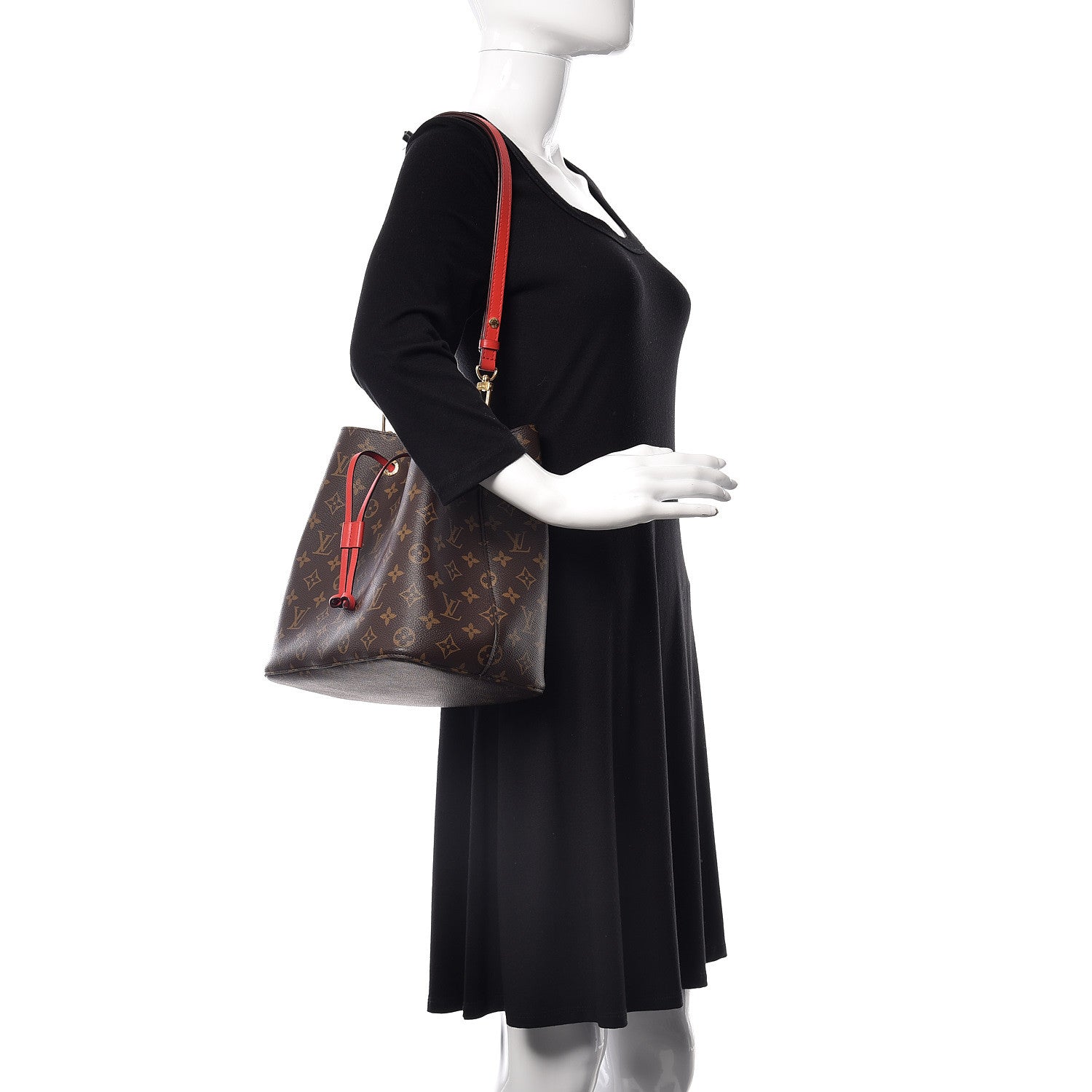 Louis Vuitton Monogram Neonoe MM Coquelicot 2 of 8