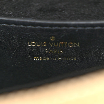 Louis Vuitton Calfskin Raffia Twist Shoulder Bag MM Black 6 of 9