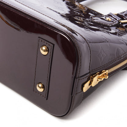 Louis Vuitton Vernis Alma BB Amarante 5 of 8