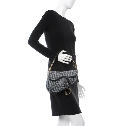 Christian Dior Monogram Saddle Bag Blue 2 of 7