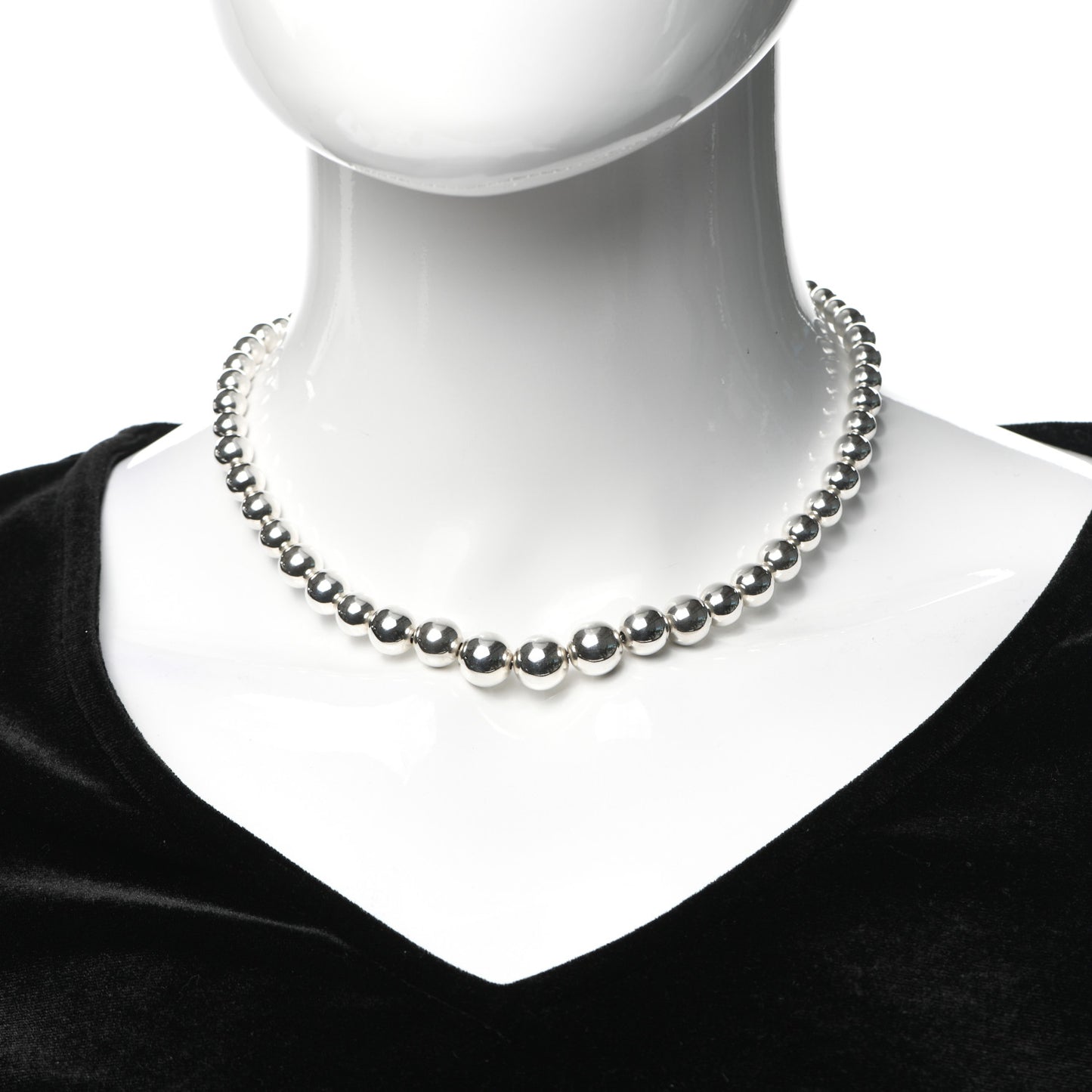 Sterling Silver HardWear Graduated Ball Necklace