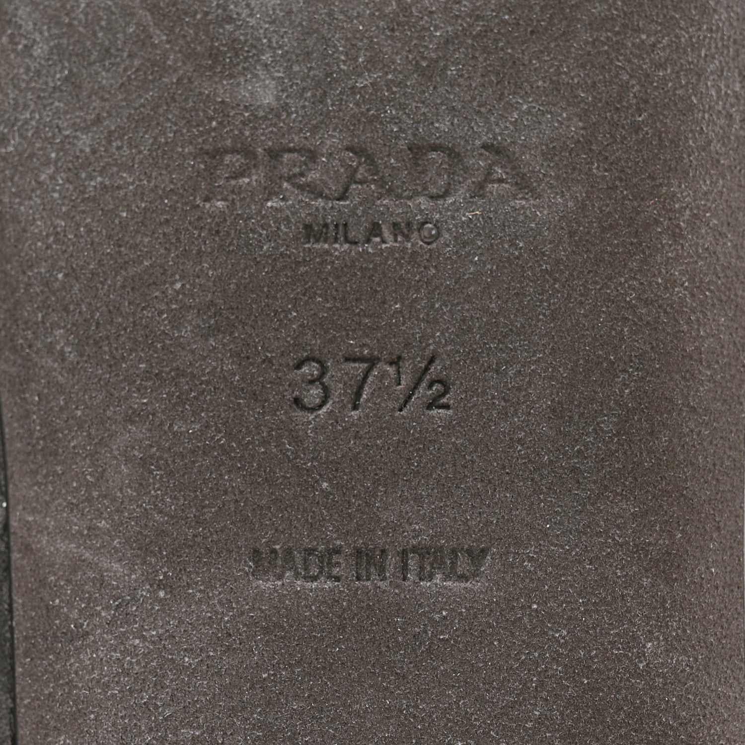 Prada Calfskin Sandali Two Strap Flat Sandals 37.5 Black 5 of 9