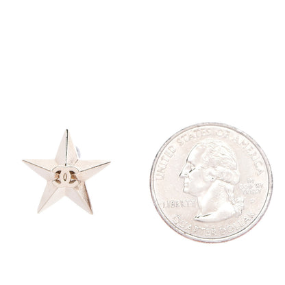 Chanel Metal CC Star Earrings Gold 2 of 5