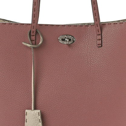 Fendi Cuoio Romano Selleria Bi-Color Carla Shopping Tote English Rose Camelia 7 of 9