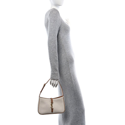 Saint Laurent Smooth Calfskin Canvas Le 5 A 7 Hobo Natural Beige Brick 2 of 10