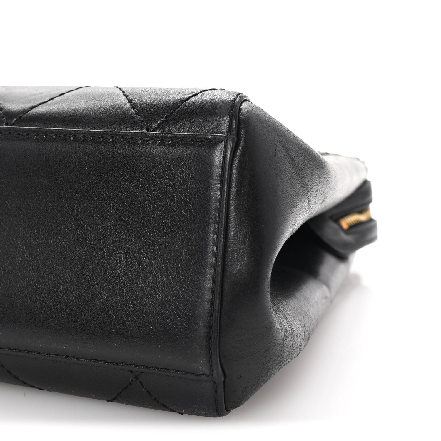 Chanel Lambskin Bekko Chain Large Shoulder Bag Black 11 of 11