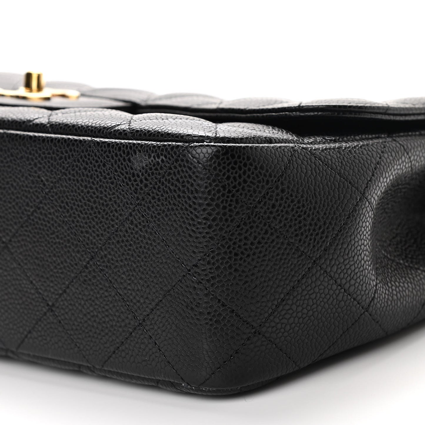 Caviar Quilted Jumbo Single Flap Black