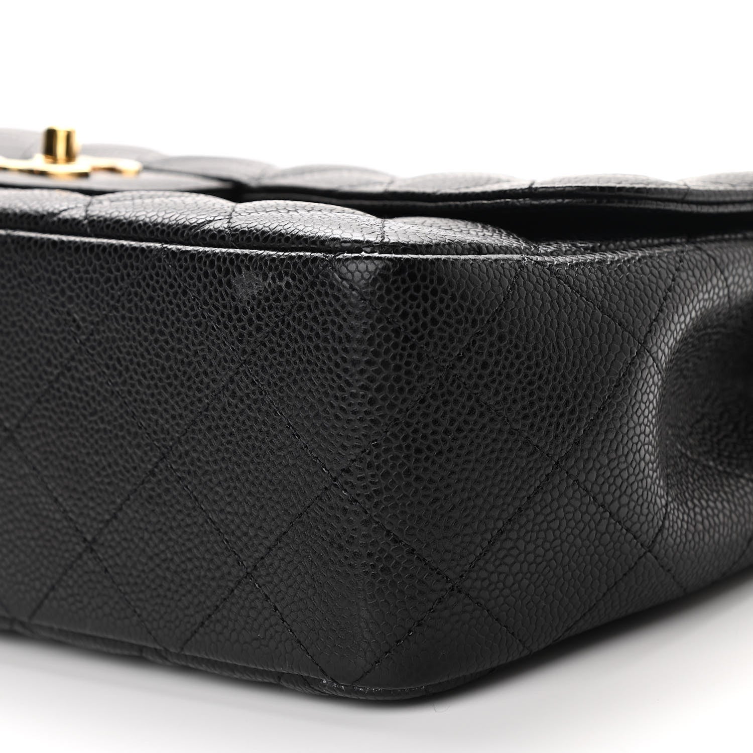 Chanel Caviar Quilted Jumbo Single Flap Black 9 of 12