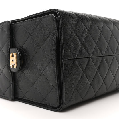 Chanel Caviar Quilted Medium Chanel 25 Handbag Black 10 of 11