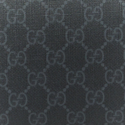 Gucci GG Supreme Monogram Web Small Flat Messenger Bag Black Grey 9 of 12